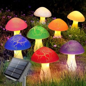 Solar Mushroom LED Lights
