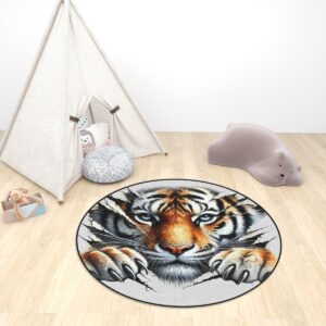 Tiger Round Rug