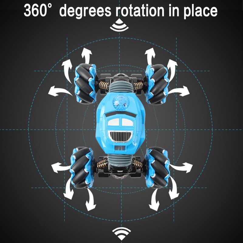 RC Car 4WD Radio Control Stunt Car Gesture Induction Twisting Off-Road Vehicle Light Music Drift Toy High Speed Climbing RC Car - Image 4