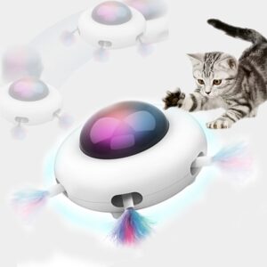 Automatic Feather Teaser Cat Toys Random Interactive Electric Crazy Toys